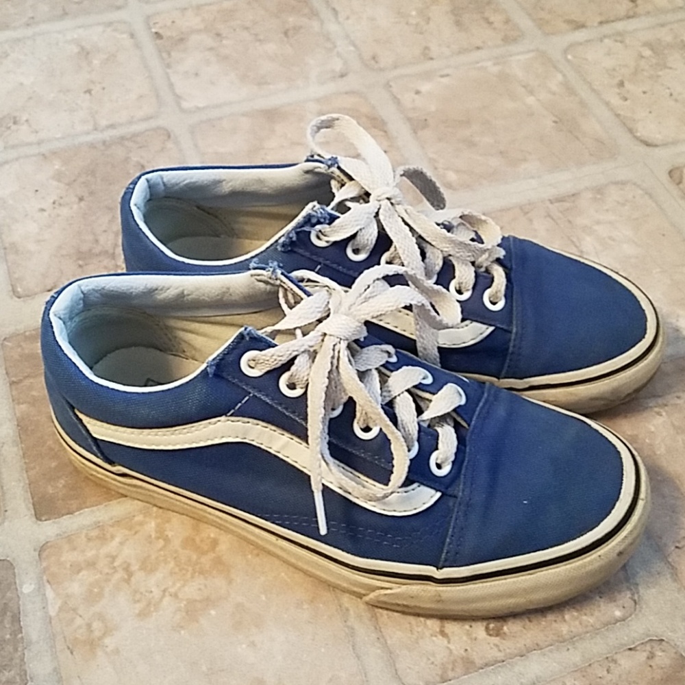 Van's blue 5.5 mens 7 womens